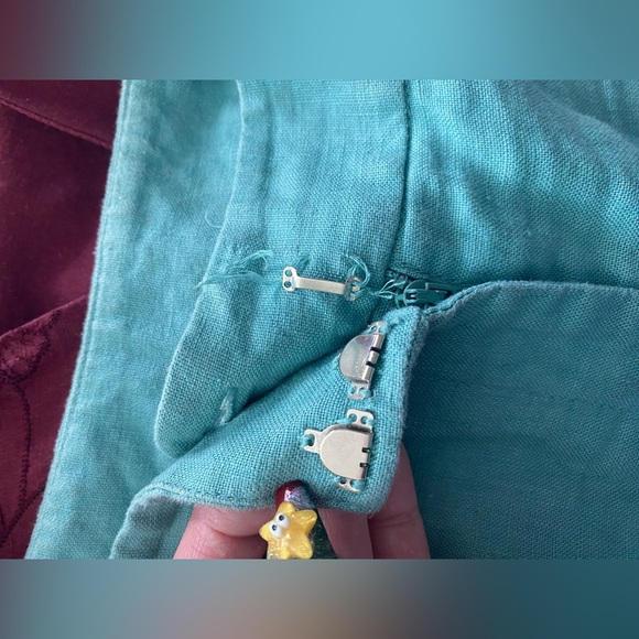 Rafaella Linen Co-Ord Set Tank Top & Wide Leg Pants Size 10 - Picture 9 of 9